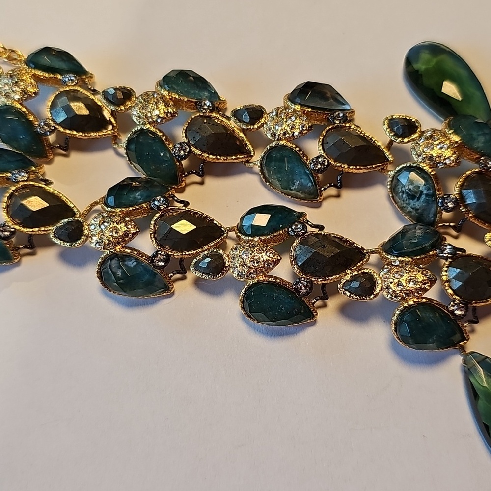Alexis Bittar Green Stone Necklace - Picture 3 of 6
